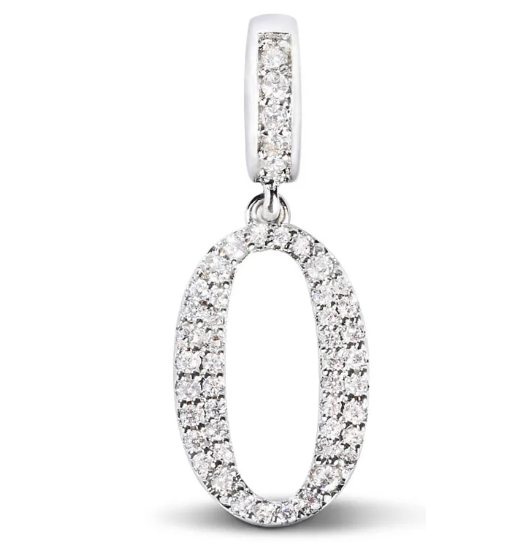 Charm Plata S925 Números