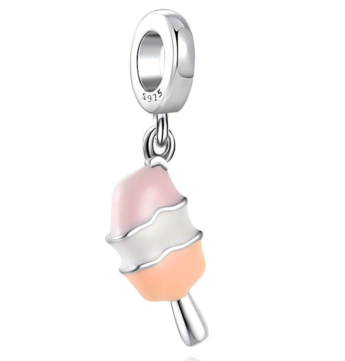 Charm Plata S925 Paleta Yogurt