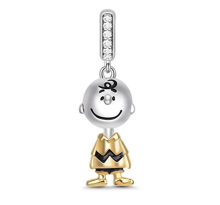 Charm Plata S925 Charlie Brown Peanuts