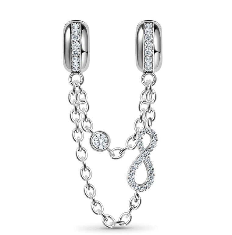 Cadena de Seguridad Plata S925 Infinito