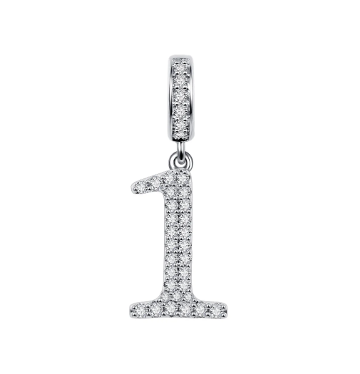 Charm Plata S925 Números
