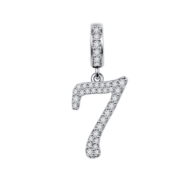 Charm Plata S925 Números