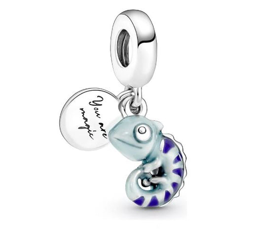 Charm Plata S925 Iguana Camaleon