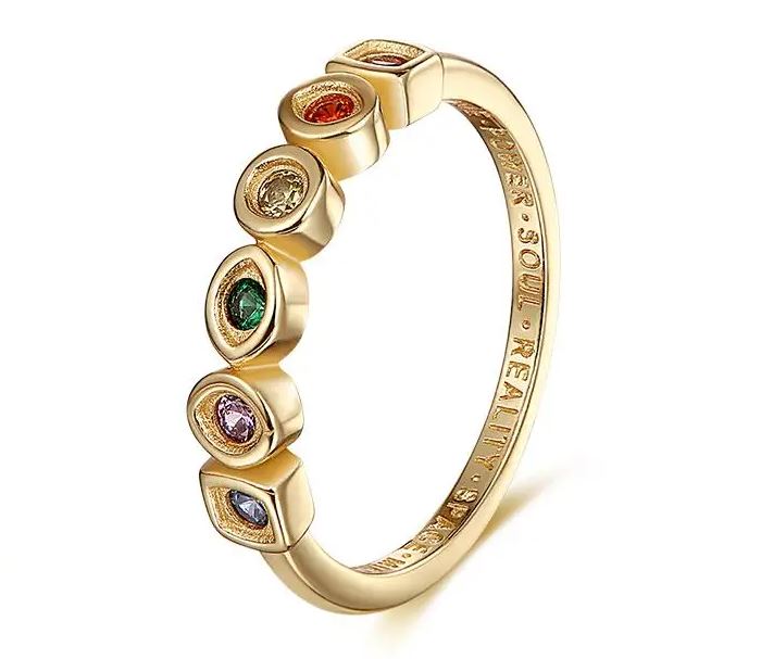 Anillo Plata S925 Gemas Thanos