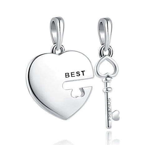 Charm Plata S925 Best Friend Llave