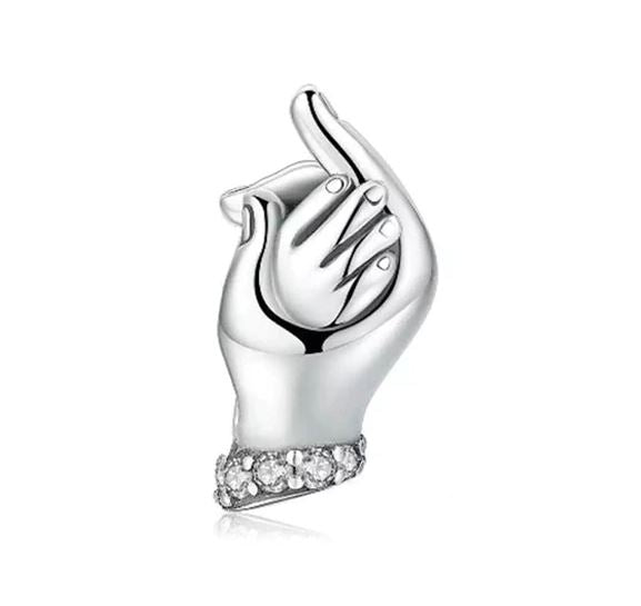 Charm Plata S925 Madre Hija Manos