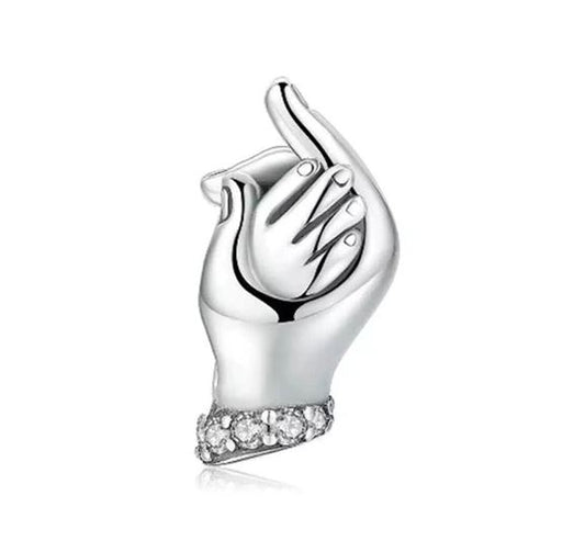 Charm Plata S925 Madre Hija Manos