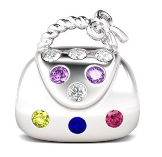 Charm Plata S925 Bolso