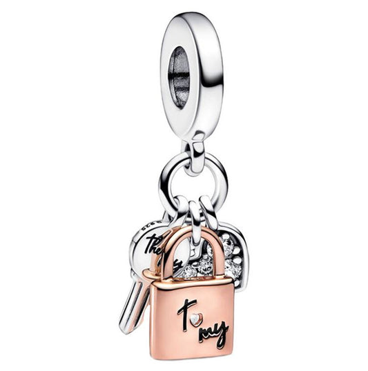 Charm Plata S925 Key To My Heart