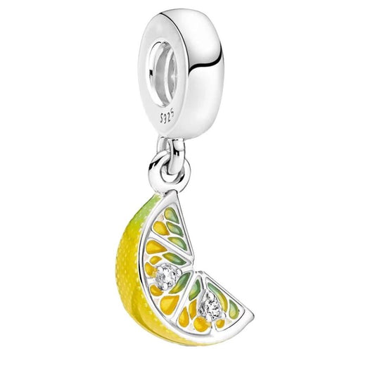Charm Plata S925 Limón