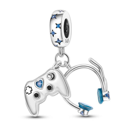 Charm Plata S925 Control Gamer