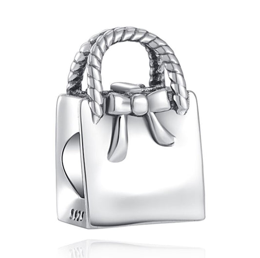 Charm Plata S925 Bolso
