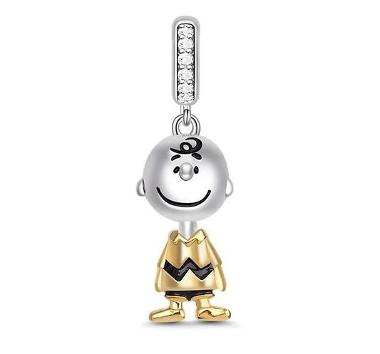 Charm Plata S925 Charlie Brown Peanuts