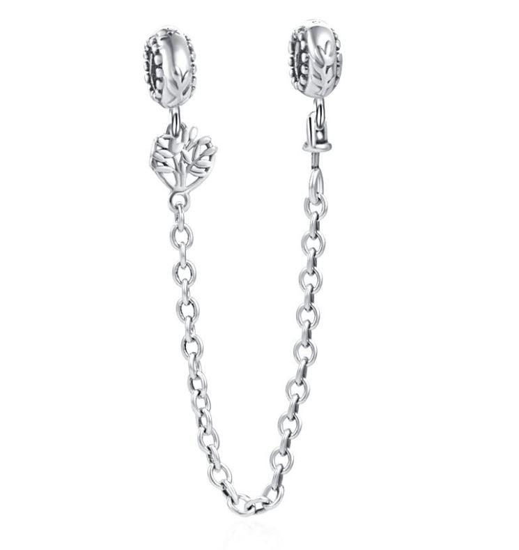 Cadena de Seguridad Plata S925 Árbol