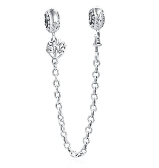 Cadena de Seguridad Plata S925 Árbol