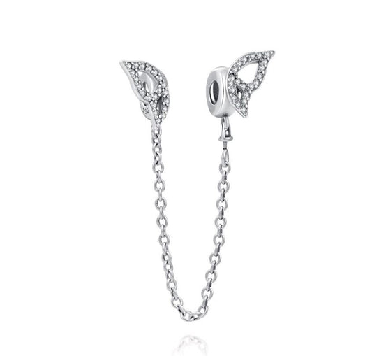 Cadena de Seguridad Plata S925 Alas