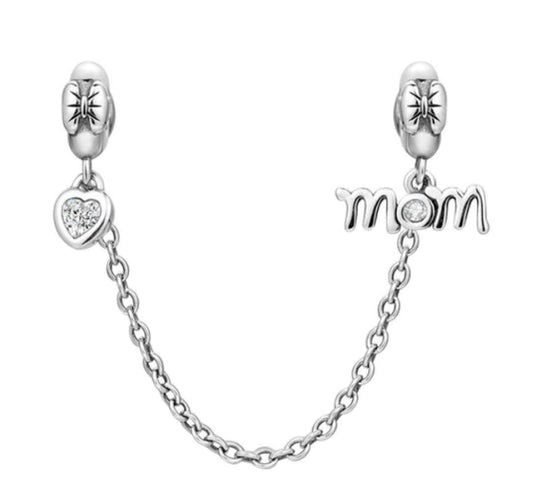 Cadena de Seguridad Plata S925 Mom